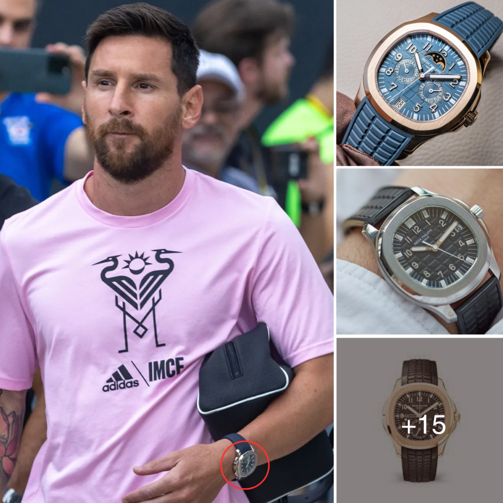 Messi hitting us with another stunning Patek Philippe watch, this time ...